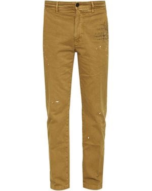 Incotex Camel Cotton Trousers - Natural