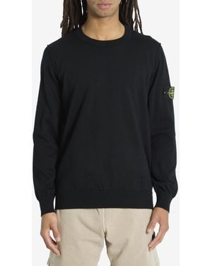 Stone Island Organic Cotton Jumper - Black