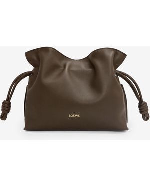 Loewe Flamenco Mini Clutch Bag - Brown