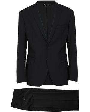 Tonello Stretch Wool Suit - Black