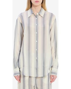 Frankie Shop Peri Fluid Shirt - White