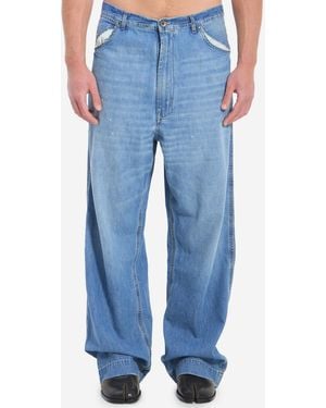 Maison Margiela Wideleg Jeans - Blue