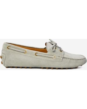 Tod's Loafers Gommino Boat Shoes - White