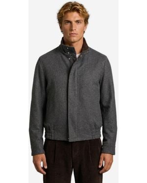 Lardini Anthracite Barcon Bomber Jacket - Gray