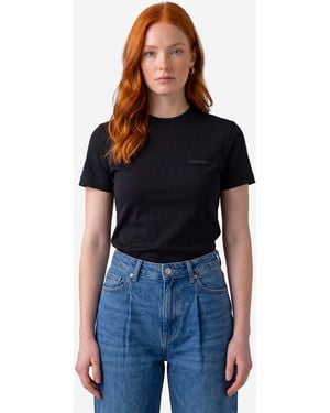 Jacquemus "Gros Grain" Short-Sleeved T-Shirt - Black