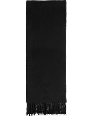 Ami Paris Sciarpa Ami De Coeur - Nero