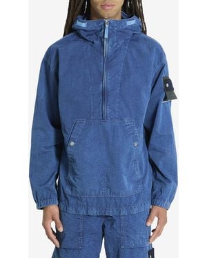Stone Island Hollow Fibre Indigotc Anorak Jacket - Blue