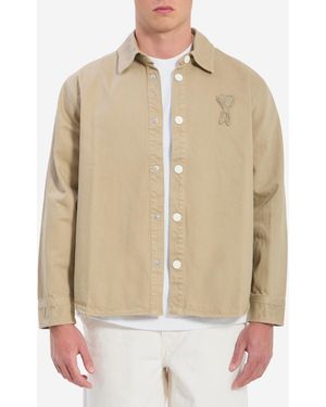 Ami Paris Ami De Coeur Overshirt - Natural