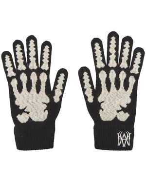 Amiri Skeleton Gloves - Black
