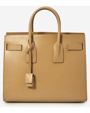 Saint Laurent Small Sac De Jour Bag - Natural