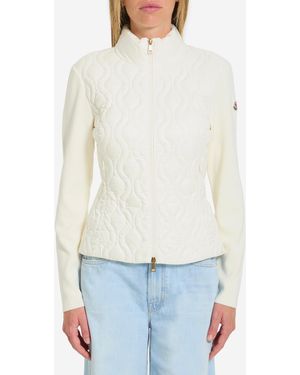Moncler Padded Zip Cardigan - White