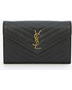 Saint Laurent Cassandre Pouch - White