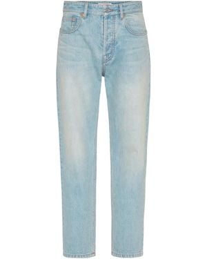 Valentino Garavani Jeans With Vlogo Signature - Blue