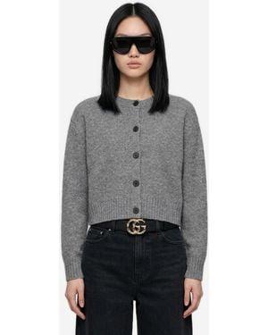 Loulou de Saison Anthracite Remus Cardigan - Grey
