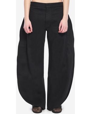 Alaïa Petals Denim Jeans - Black