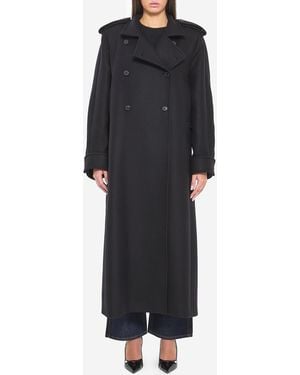 KHAITE Cappotto Doppiopetto Maxi - Nero