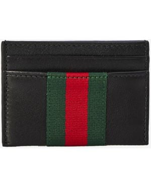 Gucci Web Trademark Card Holder - White