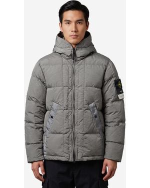 Stone Island Econyl Nylon Down Jacket - Grey