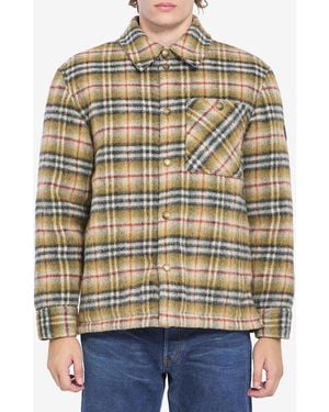 Burberry Camicia Motivo Check - Grigio