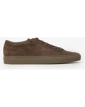 Common Projects Sneakers Achilles Premium Suede Marrone Scuro