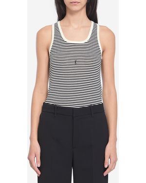 Saint Laurent Cassandre Tank Top - Blue