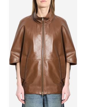 Balenciaga Cocoon Bomber Jacket - Brown