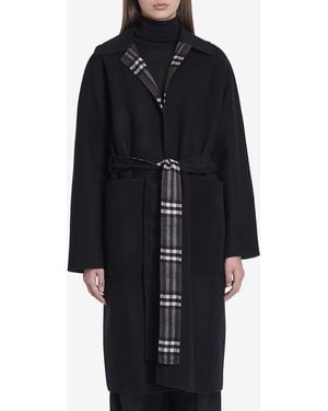 Burberry Cappotto Reversibile - Nero