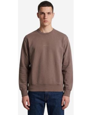 Stone Island Burgundy Crewneck Sweatshirt - Brown
