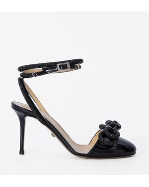 Mach & Mach Double Bow Closed Toe Sandals - Black
