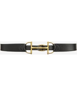 Gucci Horsebit Belt - White