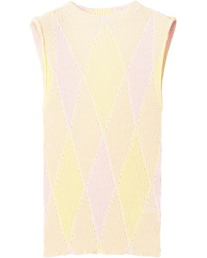Burberry Argyle Top - Yellow