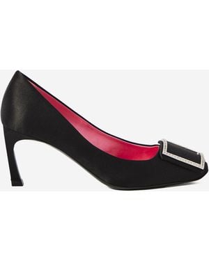 Roger Vivier Trompette Satin Court Shoes - Pink