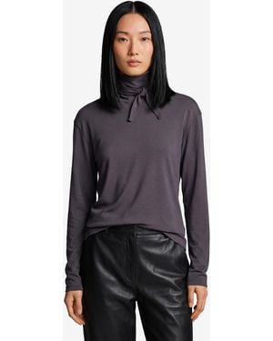 Lemaire Longsleeve Scarf Top - Gray