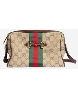 Gucci Borsa Camera Bag Horsebit Web - Neutro