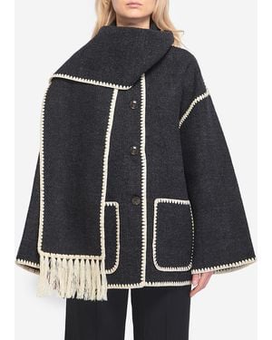 TOTEME Scaf Coat - Black