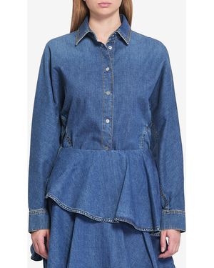 Alaïa Rounded Shirt - Blue