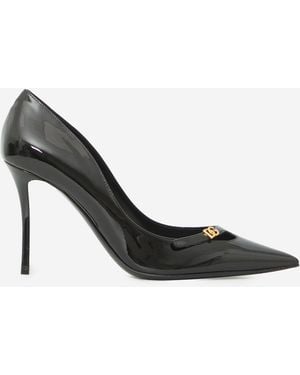 Dolce & Gabbana Elegant Patent Leather Court Shoes - Black
