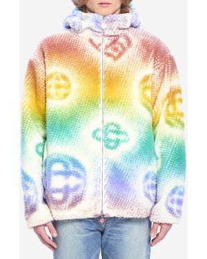 CASABLANCA Halftone Monogram Fleece Jacket - Multicolour