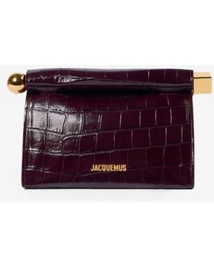 Jacquemus Dark Burgundy Rond Carré Bag - Purple
