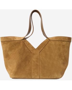 Saint Laurent Y Tote Bag Small - Brown