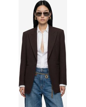 Saint Laurent Giacca Monopetto - Blu