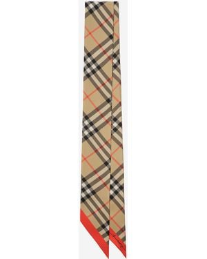 Burberry Silk Twill Ribbon - White