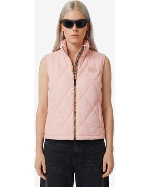 Burberry Cheswick Packable Gilet - Pink