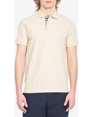 Burberry Cotton Piqu Polo Shirt - White