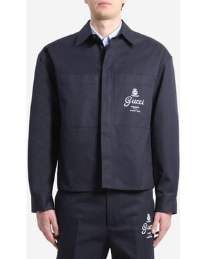 Gucci Cotton Twill Shirt - Blue