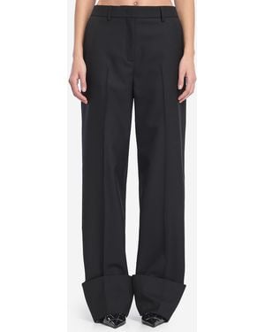Valentino Garavani Virgin Wool Trousers - Black