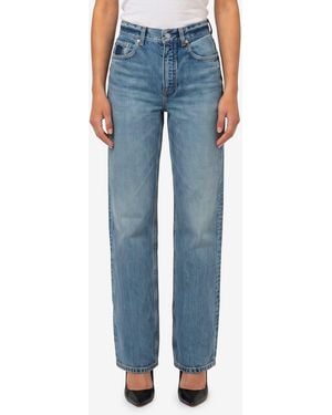 Alaïa Straightleg Denim Jeans - Blue