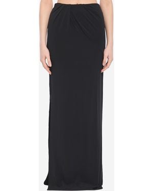 Jacquemus Peplo Long Skirt - Black