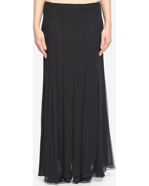 Chloé Flowy Maxi Skirt - Black