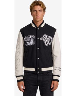 Off-White c/o Virgil Abloh Cat Off University Jacket - Black